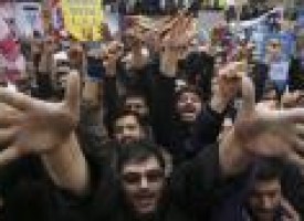 Iran hard-liners denounce outreach to West at anti-US rally